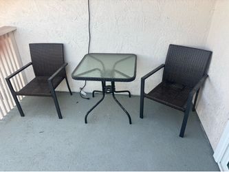Small patio set
