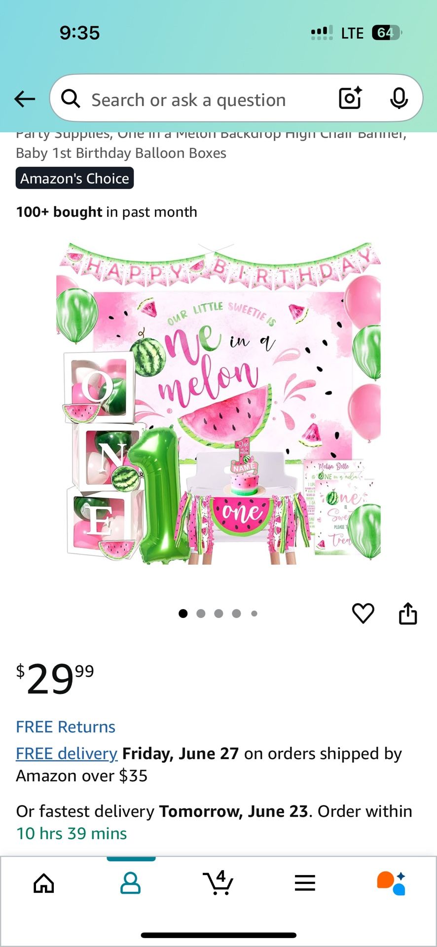 1st Birthday Decorations
