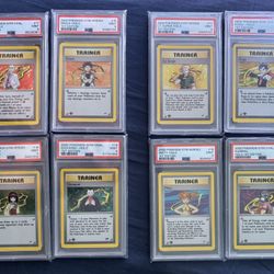 Pokemon PSA 9 1ST EDITION GYM CHALLENGE / HEROES TRAINER SET