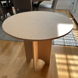 Decorator Table with Custom White Cover
