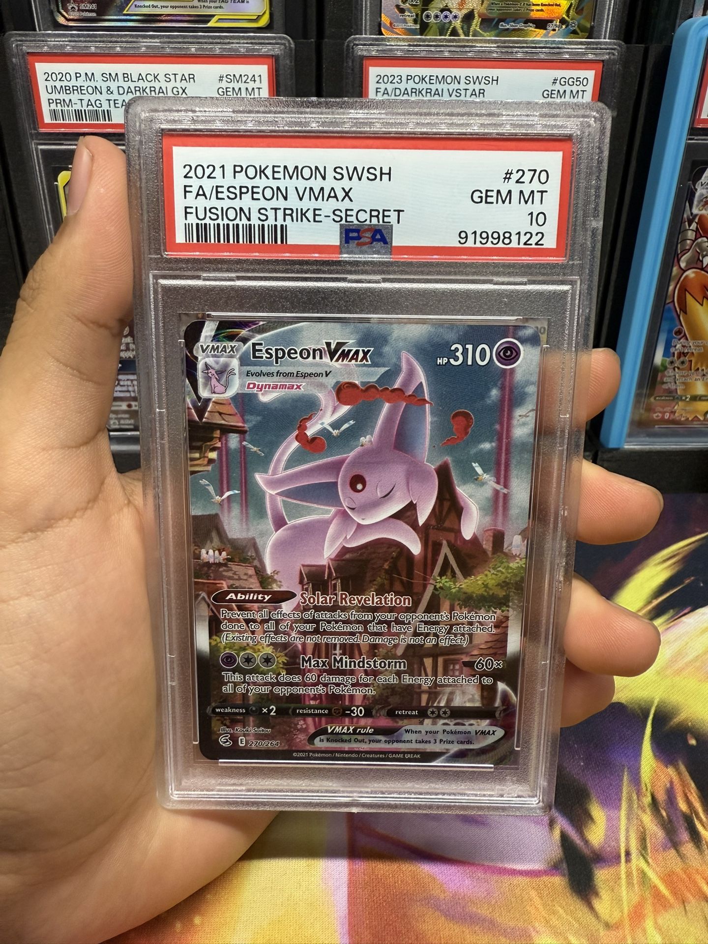 Espeon VMAX PSA 10 Pokemon Card