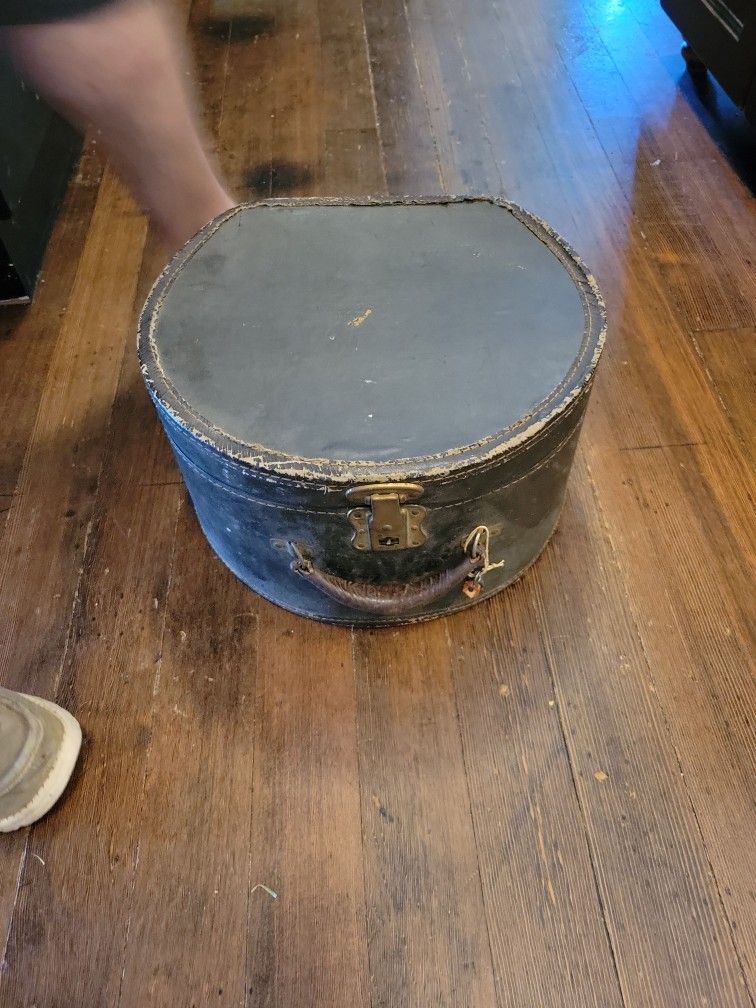 Old Hat Box With Key