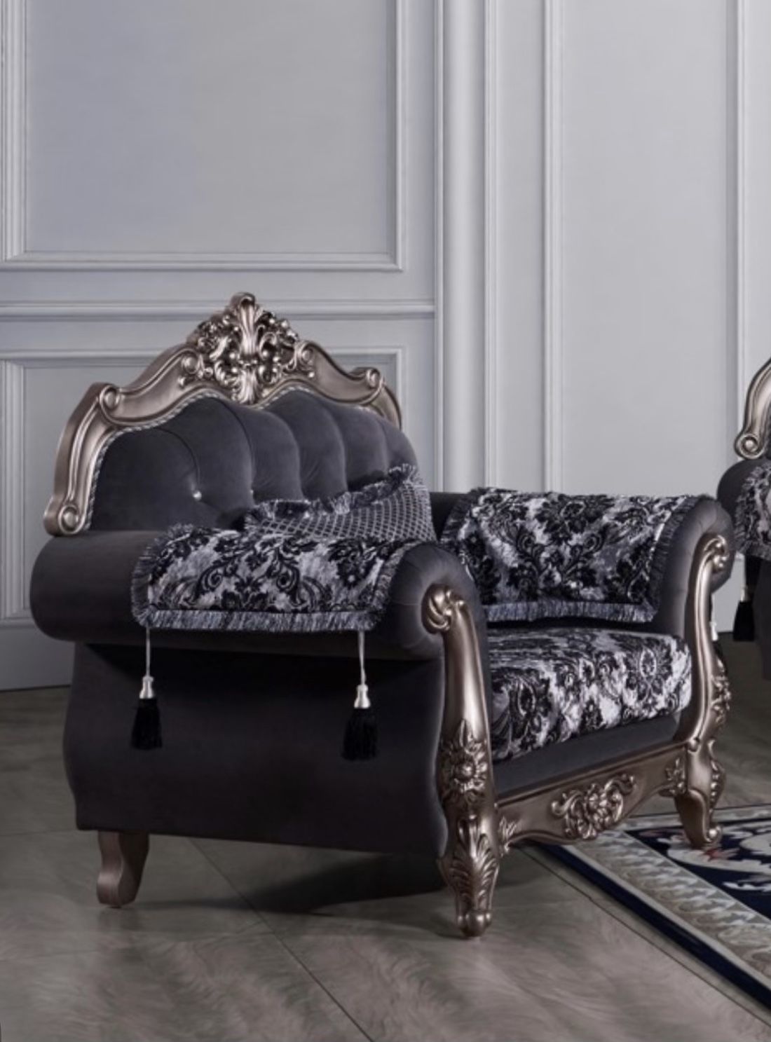 Very Large Antique Style French Victorian Chair Very Big