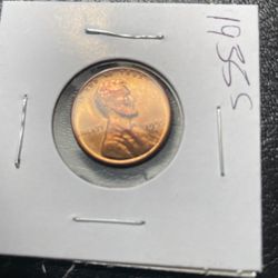 US coin 1955 Lincoln wheat penny