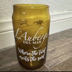 L’auberge Del Mar Glass.   NEW.   Drinking cup or could be used as a vase.