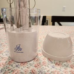 Joy Mangano My Little Mixer with 4 Attachments: GREAT FOR LIQUIDS SUCH AS EGGS OR GRAVY - NOTHING THICK / PERFECT FOR ON THE GO / DORMS ...