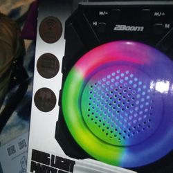 New And Still In The Box Bluetooth Speaker And New 2 Boom Google And Siri Enabled Wireless Earbuds 