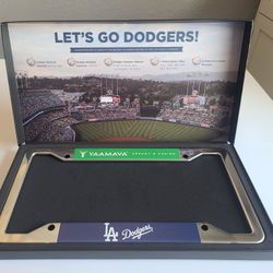 Los Angeles Dodgers LICENSE PLATE COVER Bracket MLB Yaamava Resort And Casino