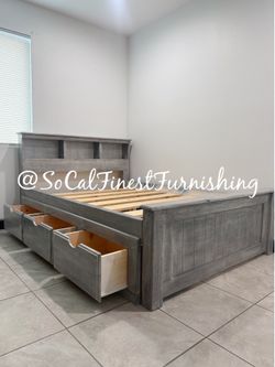 New Full Bed And Mattress With Drawers