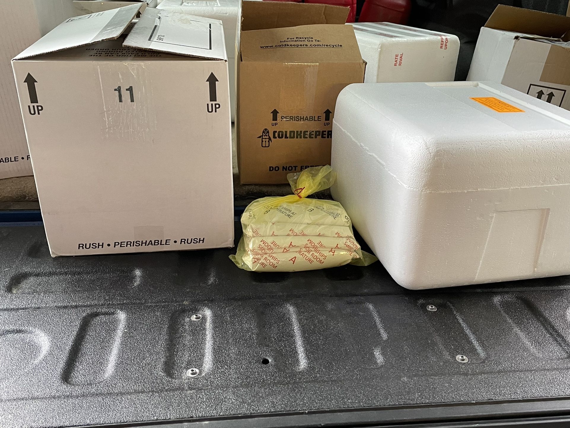 Shipping Boxes , Gel Freezer Packs, Etc.