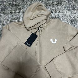 TRUE RELIGION ZIP UP PUFF PRINT HOODIE XL 