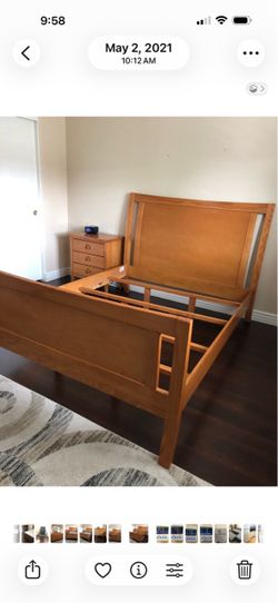 Solid Wood Queen Bed Frame