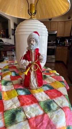 Vintage Christmas Tree Topper Saint Nicholas