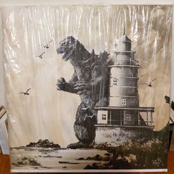 Moving Sale! Dave Pollot Godzilla Gallery-Wrapped Canvas – Brand New