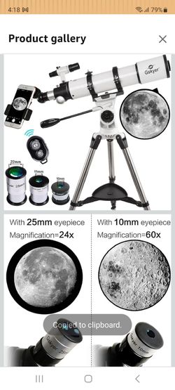 Gskyer Telescope 600x90mm AZ Astronomical Refractor Telescope for Adults Astronomy, German Technology Scope