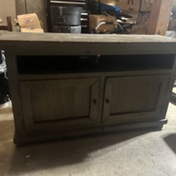 Solid Wood Media Cabinet 