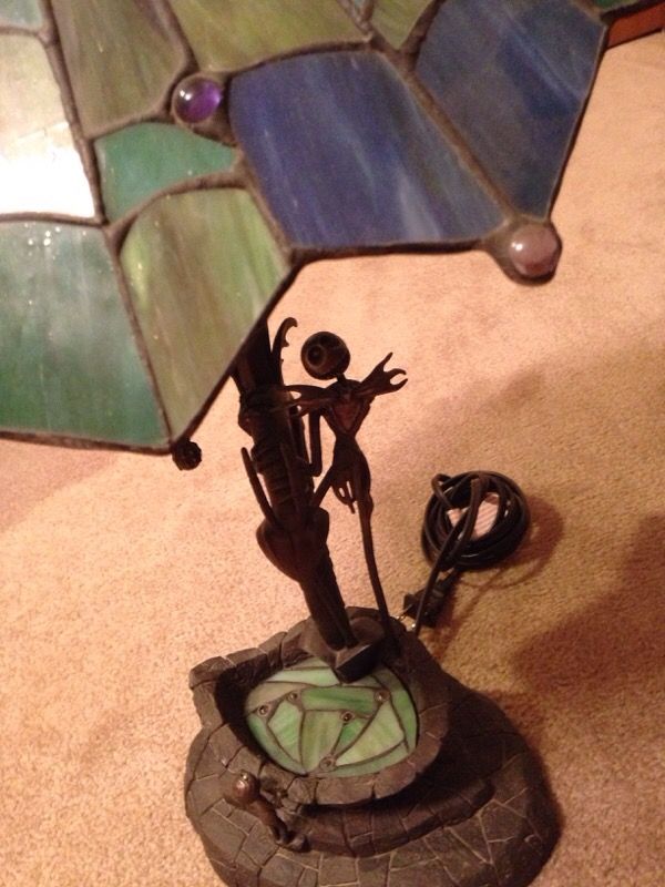 Nightmare Before Christmas 10th Anniversary Stained Glass/Tiffany Lamp LE