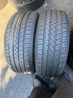 2 tires 235-45-20 lionhart 95% tread life $140 for 2 mounted and balanced