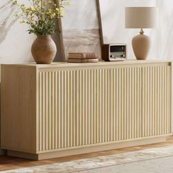 63" Fluted Buffet Cabinet Sideboard with Storage