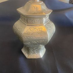 Vintage Solid Brass Urn