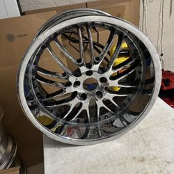 Set Of 20” Inch Staggered  For Trade With Matching Tires 