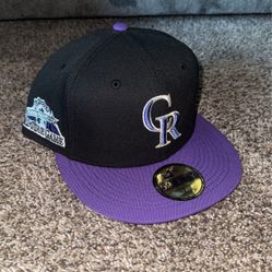 Colorado rockies fitted hat size 7 1/4