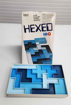 Vintage 1978 Gabriel HEXED Hi-Q Puzzle – Complete w/ Original Box