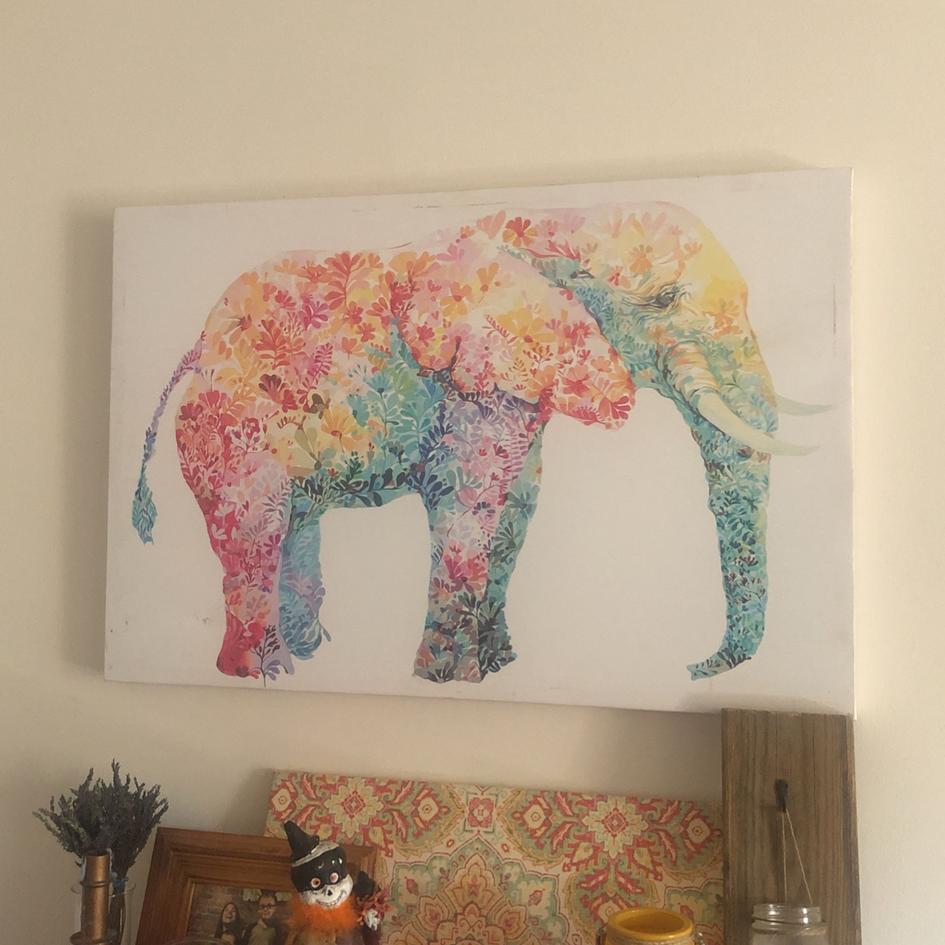 Large Elephant Canvas 