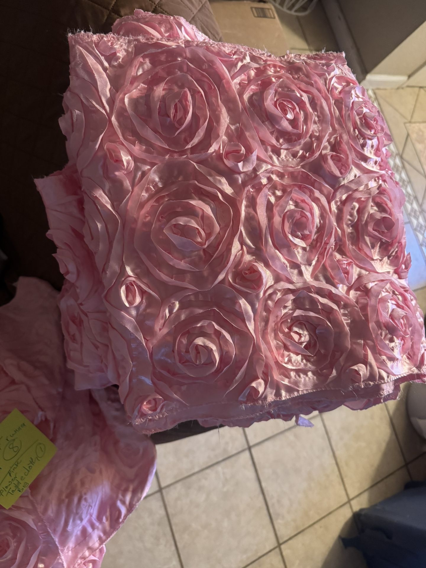 Flower Tablecloth And Runners