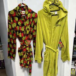 The GRINCH HOODIE ROBE SIZE L/XL  all Green The Other Is L (Price Is Firm) $30 EACH ! IF POSTED ITS AVAILABLE 