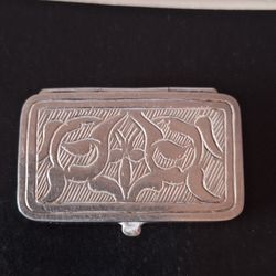 Sterling Silver Medicine Box