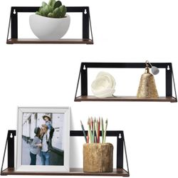 Set Of 3 Floating Wall Shelves