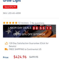 Advance Spectrum Sun Series 400w  Grow light