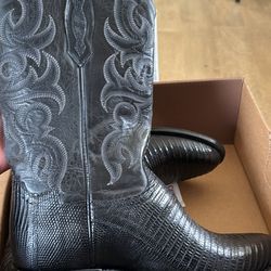 TONY LAMA MEN'S NACOGDOCHES TEJU LIZARD WESTERN BOOTS - ROUND TOE