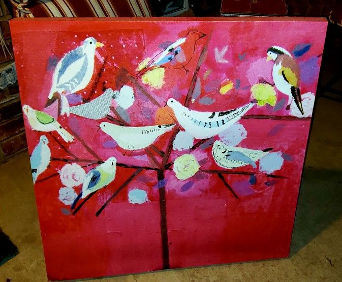 30x30 Canvas Art back needs easy repair