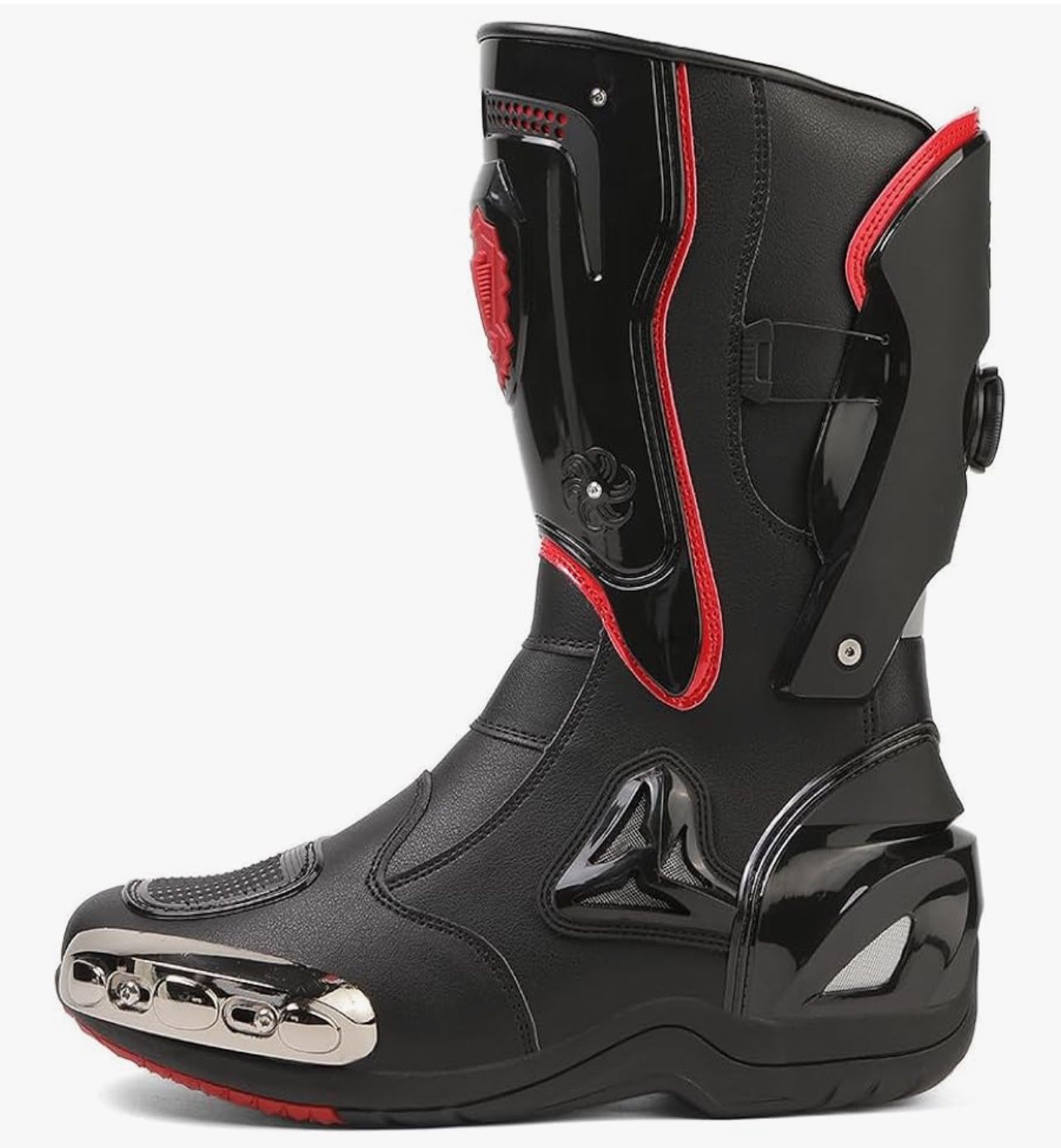 Motorcycle Riding Boots Motorcycle Leather Boots for Women and Men Protection Anti Slip Racing Sports