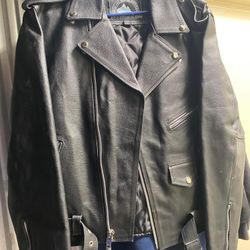 Heavy Leather Jacket Size 40