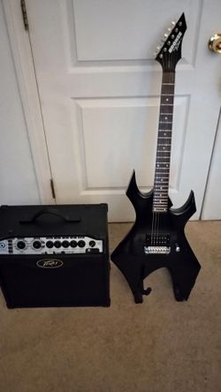 B.C. Rich Bronze Warlock 2023 ( Kerry King , Slayer ) Style & Peavey Vypyr 1 Amp