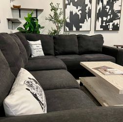 Dark Gray 3pc L-Shape Sectional Sofa by Ashley HomeStores