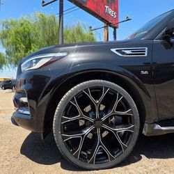 26x10 6x139 Snowflake Rims And Tires 305/30/26 Mastertrack