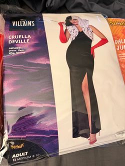 Disney Villains Cruella De Vil Adult Costume Medium