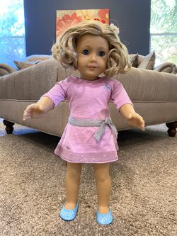 American Girl Truly Me #56 Doll Curly Blonde Hair, Blue Eyes,Freckles