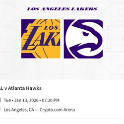Lakers vs Hawks (Lower Level)
