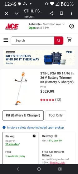 Stihl fs 80 weed eater with handle bars