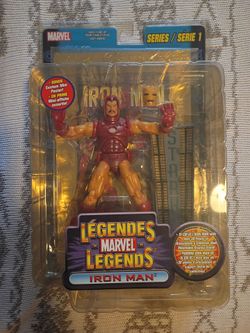 Toybiz Marvel Legends Series one iron man French Canadian gold foil variant