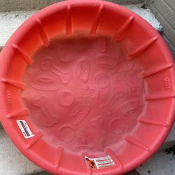 Dog Pool Pet Swimming Bathing Tub 36 Inch Red Summer Shampooing Backyard Fun
