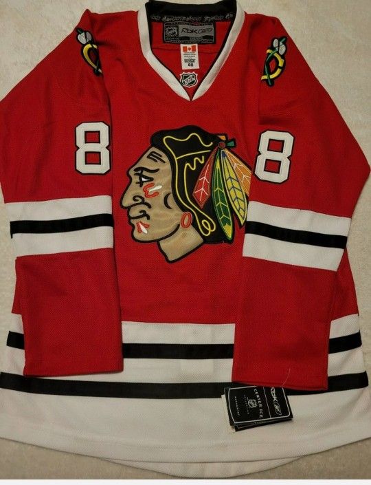 NWT Reebok Premier NHL Hockey Jersey Chicago Blackhawks Patrick Kane Red Size 48