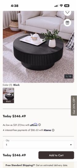 Round Coffee Table With Storage Solid Wood Veneered Modern Coffee Table Accent Tea Table