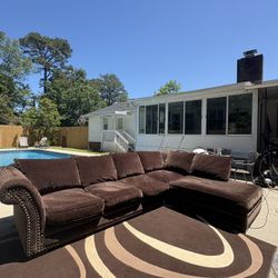 Brown Sectional Free Delivery