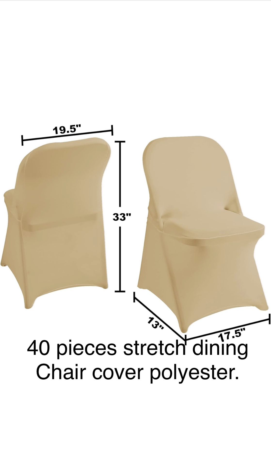 40 Pieces  Folding  Chairs Cover